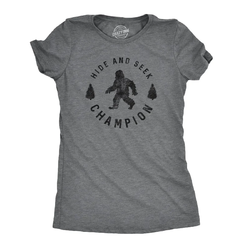 colorful graphic tees women Hide And Seek Champion Women's T Shirt