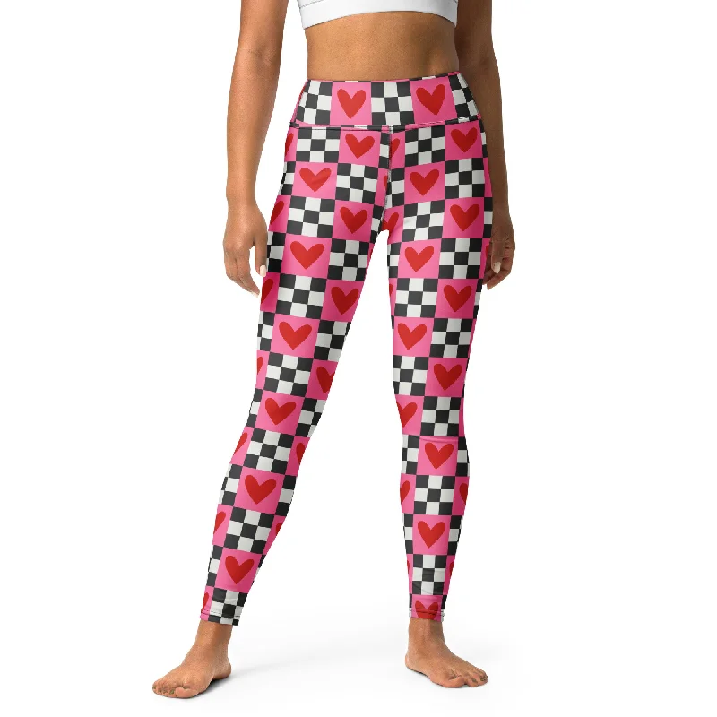 leggings for every occasion Checkered Romance Yoga Leggings