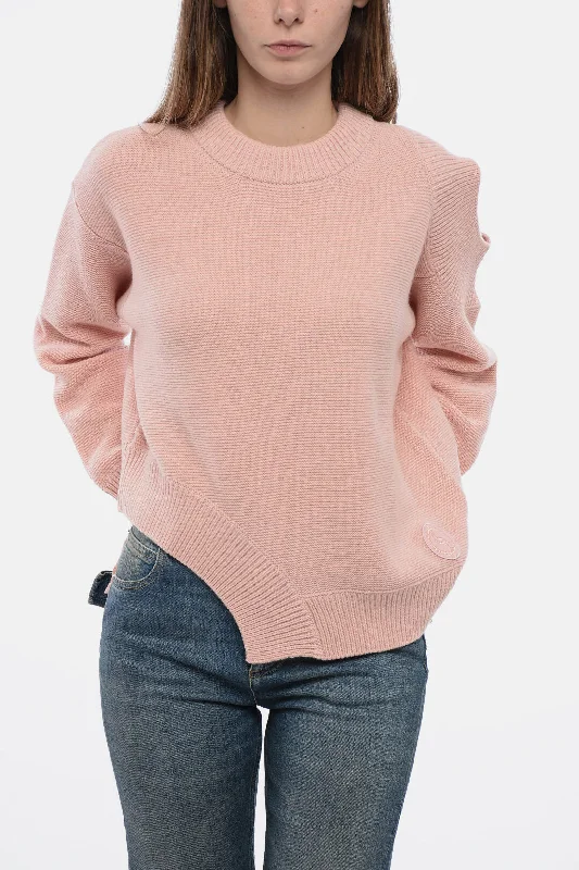 Simple wool sweater cardigans Stella McCartney Crew Neck Cashmere Blend Sweater with Cut-outs 38 Italian size