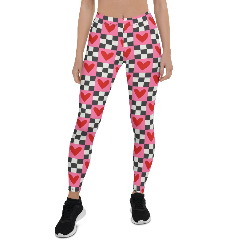 leggings for seasonal wear Checkered Romance Leggings