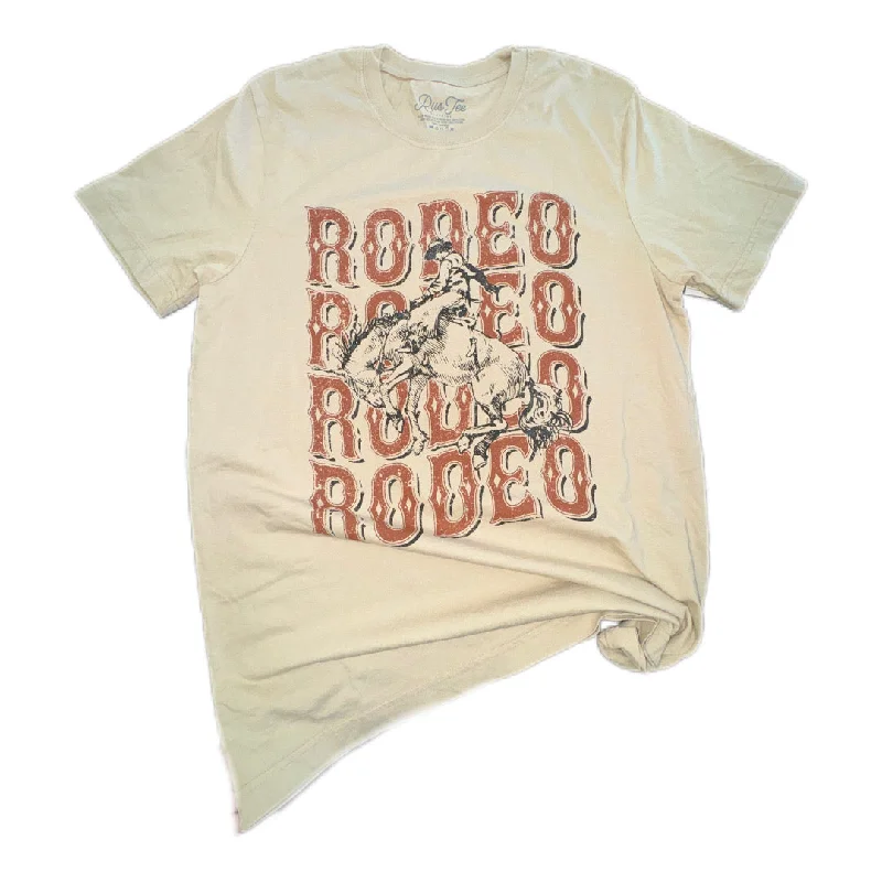 easy wear T-Shirts women Rodeo Cowboy - Tan