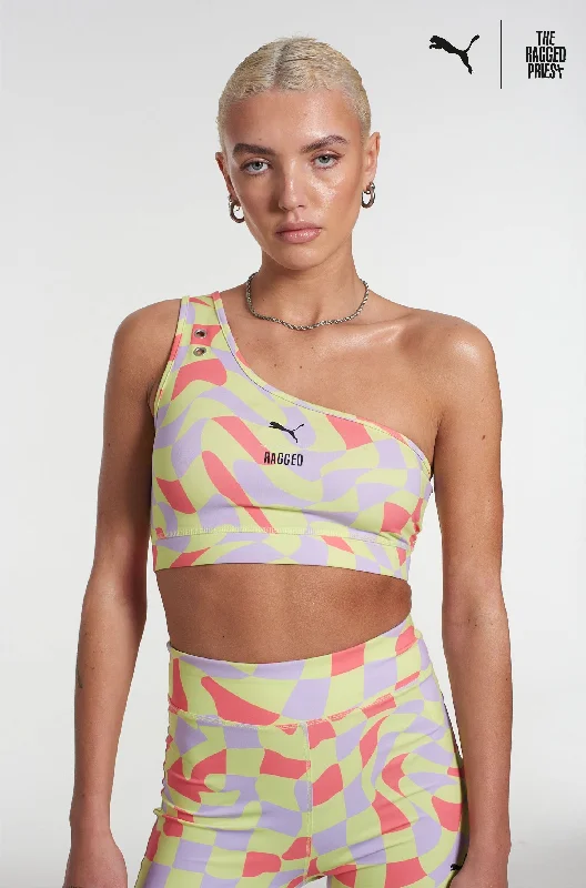 affordable women T-Shirts Puma X The Ragged Priest All Over Print Crop Top