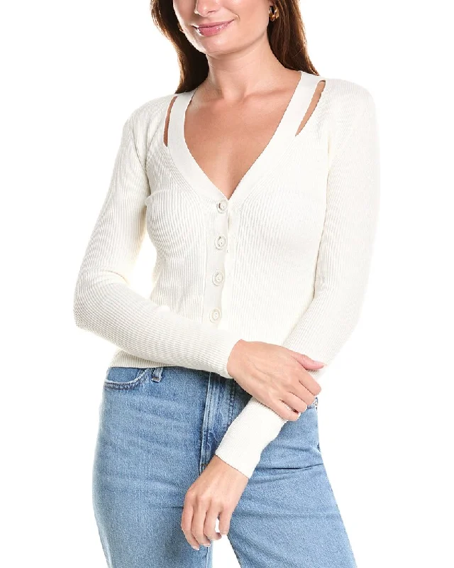 Color-blocked sweaters 27 Miles Malibu Cutout Cashmere-Blend Cardigan