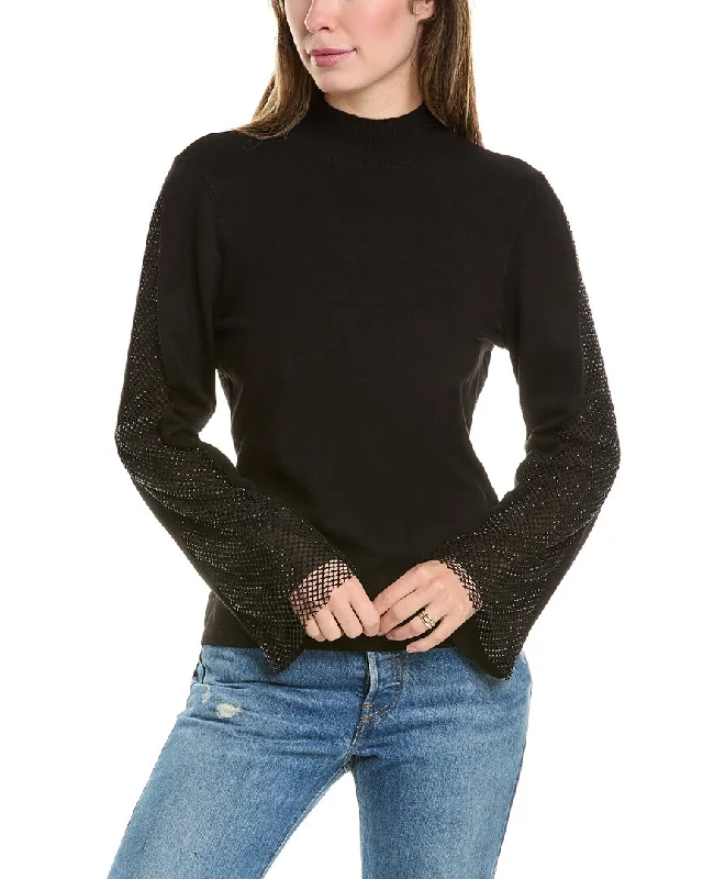 Lightweight fall sweaters Vince Camuto Mock Neck Sweater