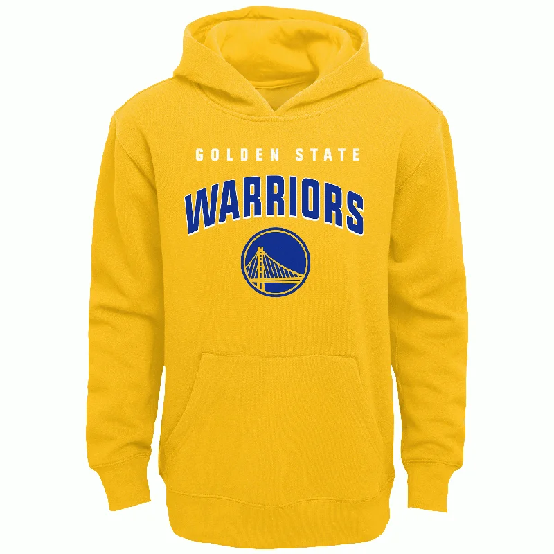 Relaxed Fit Women's Blouse Top Golden State Warriors Youth Yellow Hoodie