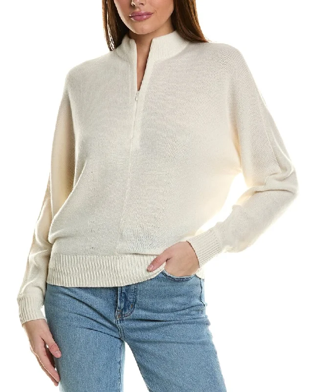 Cozy winter sweater tops Theory Shaped Half Zip Pullover