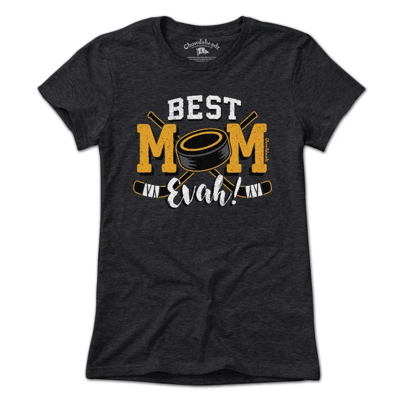 T-Shirts with cool prints women Best Mom Evah Hockey T-Shirt