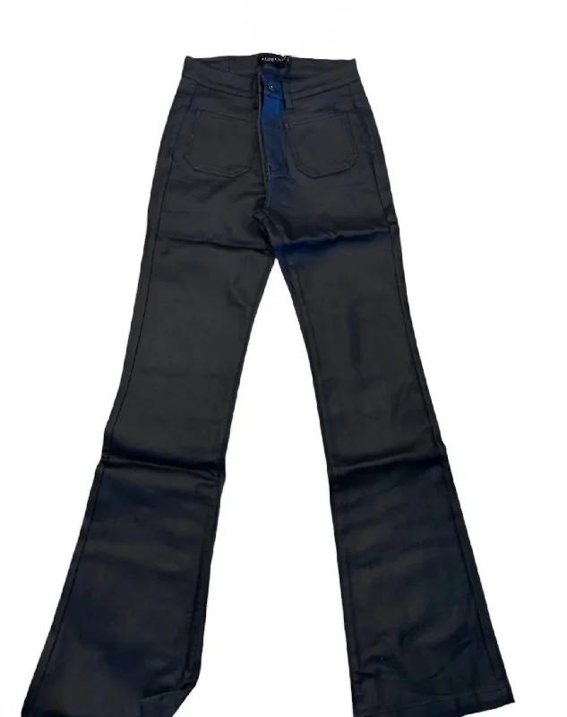 leggings for spring and summer Women's Polyurethane Jeans In Blue