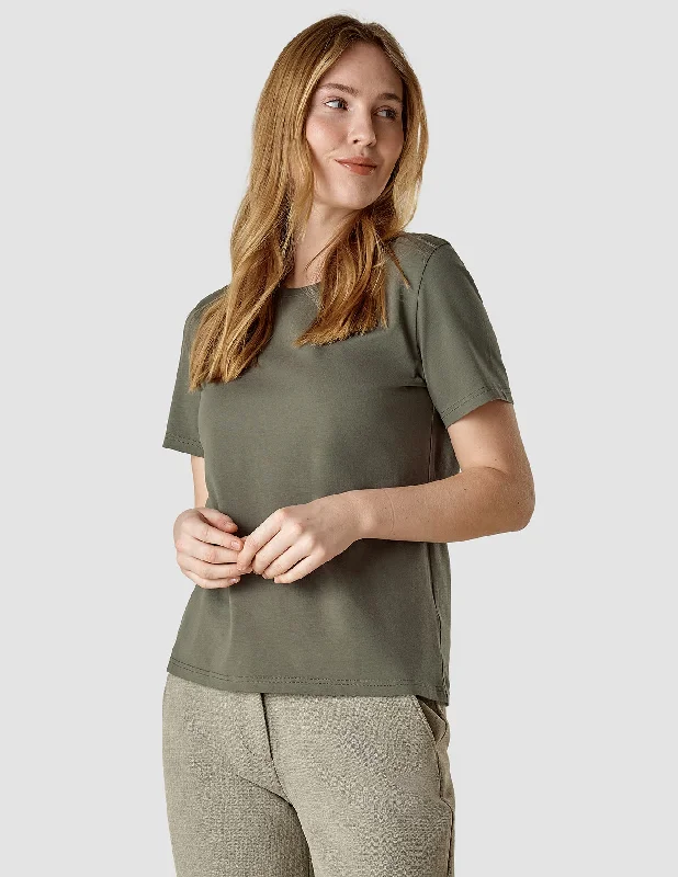 chic everyday T-Shirts women Supima T-shirt Dark Olive