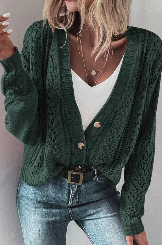 minimalist T-Shirts women Knit Button Sweater