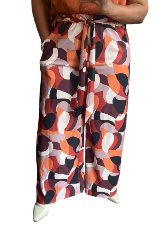 leggings for hot weather Comfy Print Pant In Rust