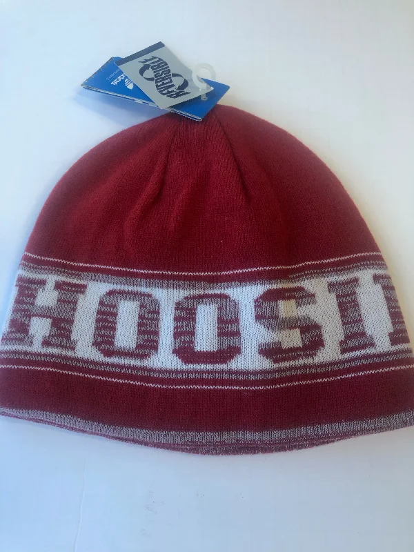 Relaxed Fit Women's Top Indiana Hoosiers Adidas Reversible Winter Hat With No Pom