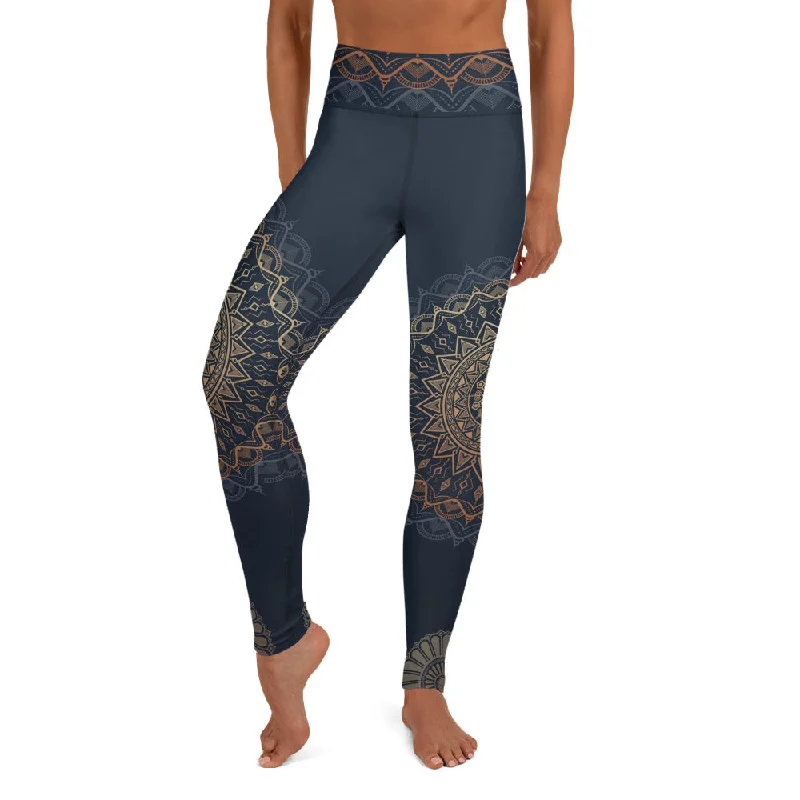 leggings for running long distances Royal Mandala High Waist Yoga Leggings