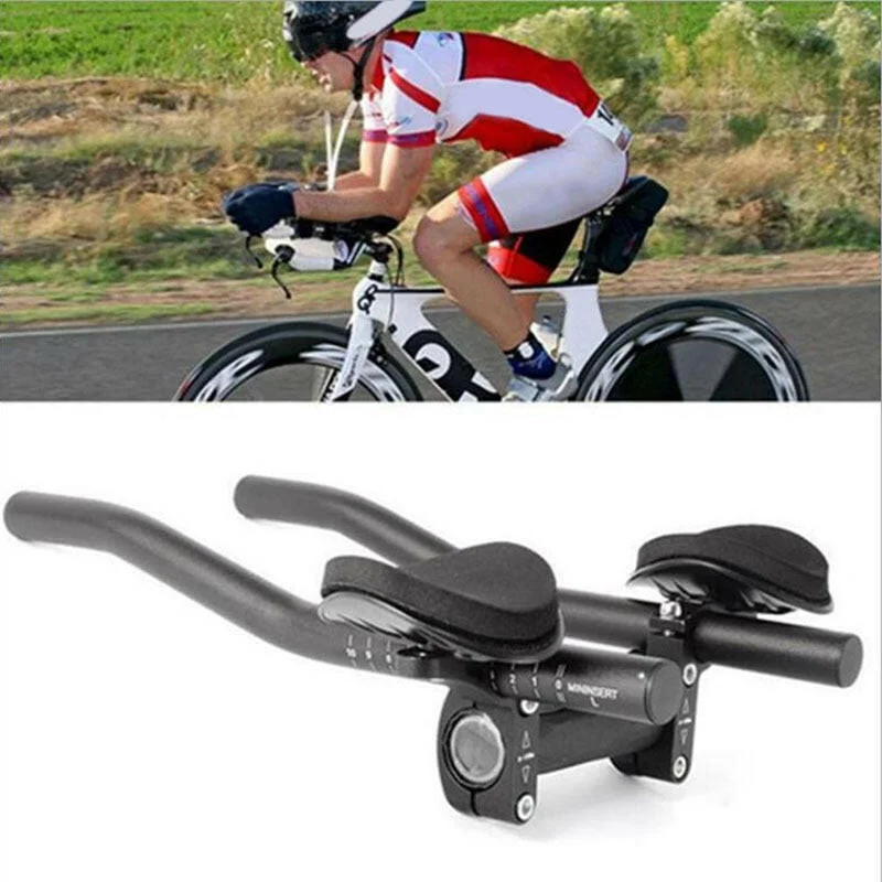 Soft Women's Top Handlebar Aluminum Alloy Rest TT Bars Arm Relaxation Rest Split Vice Cycling Bike Rest Handlebar for Bicycle Bike Long Distance