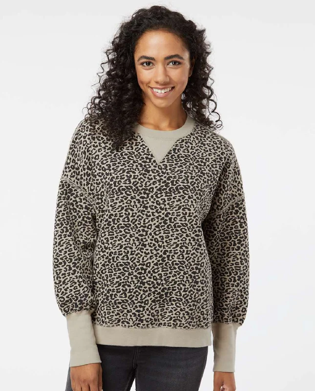 chic summer T-Shirts women The Sueded Leopard Crew