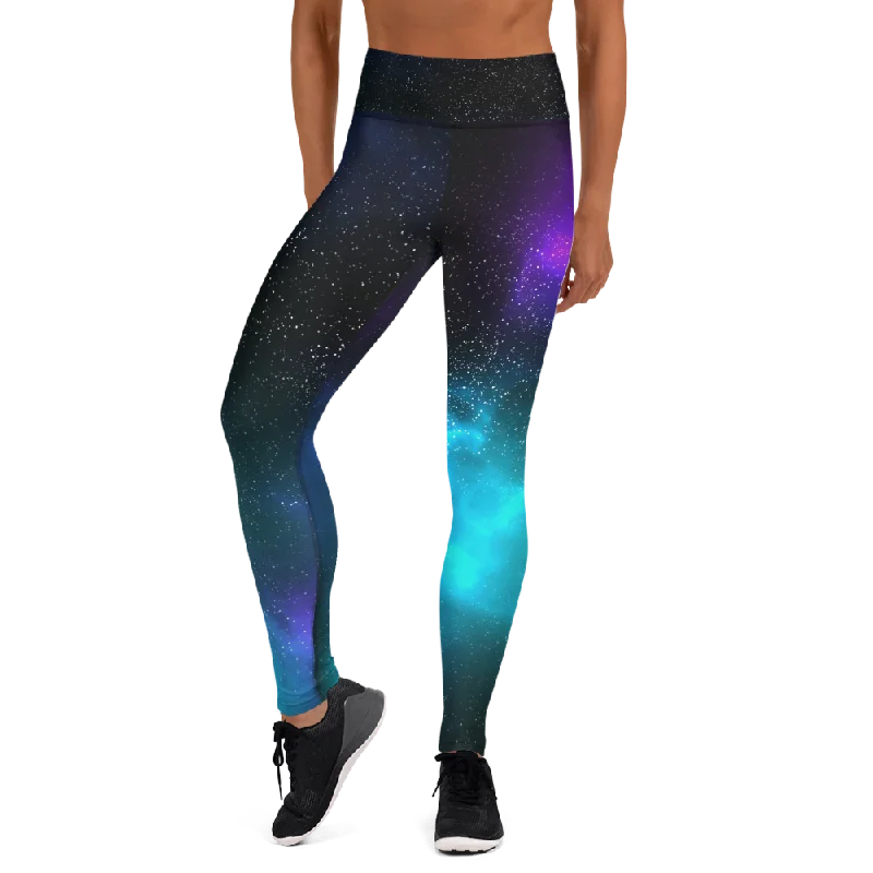 leggings for a cool sporty look Cosmic High Waist Womens Yoga Leggings