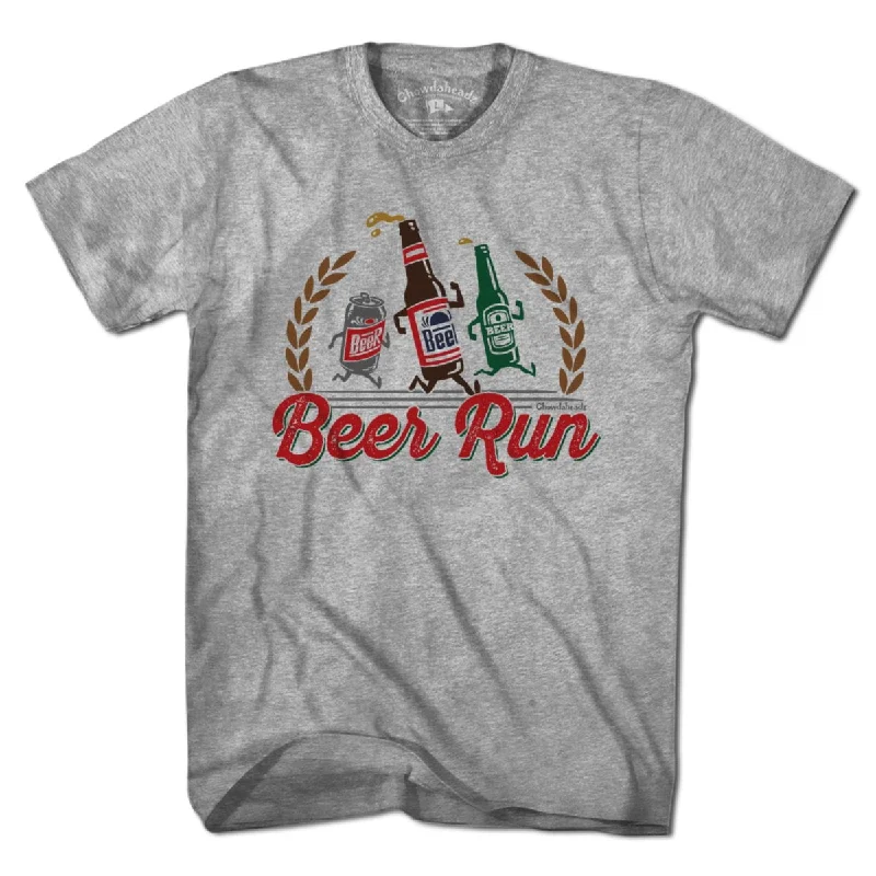 comfortable weekend wear T-Shirts women Beer Run T-Shirt