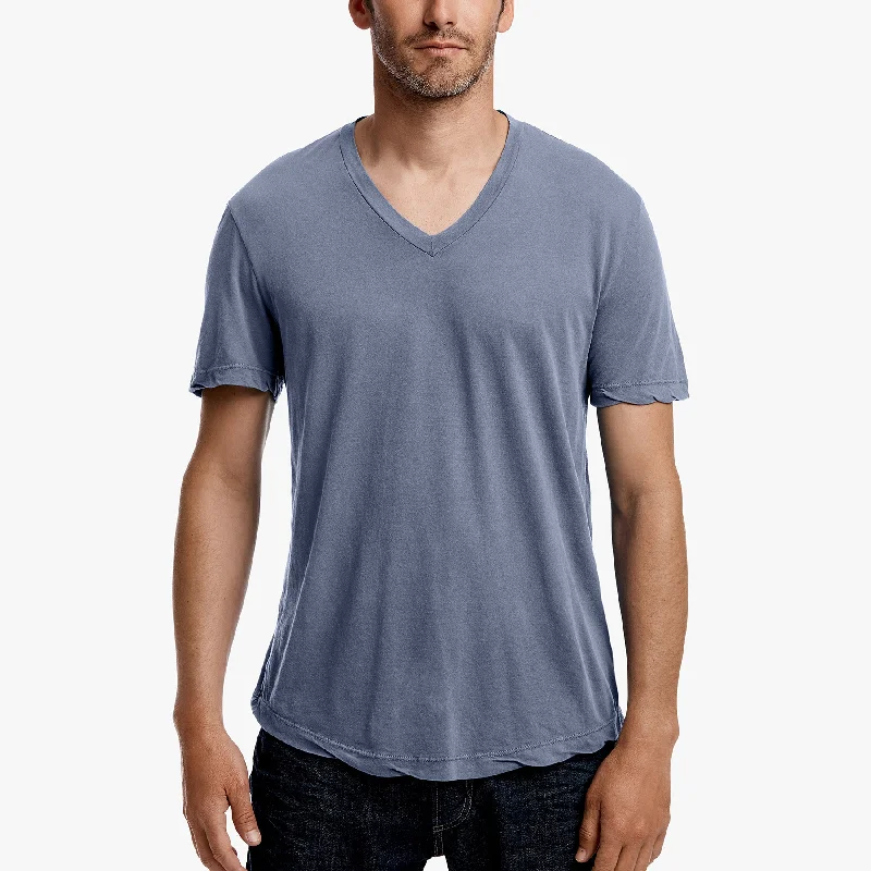 Stylish Women's Top Clear Jersey V Neck - Selvedge