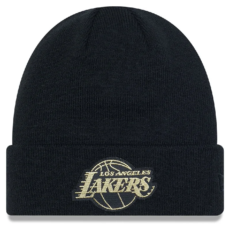 Plus Size Women's Top Los Angeles Lakers New Era Winter Hat With No Pom