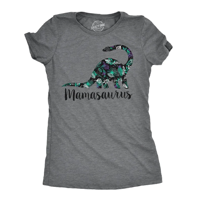 trendy floral T-Shirts women Mamasaurus Women's T Shirt