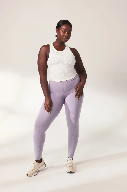 leggings for post-exercise relaxation Lightweight Everyday High Waisted Leggings - Mauve