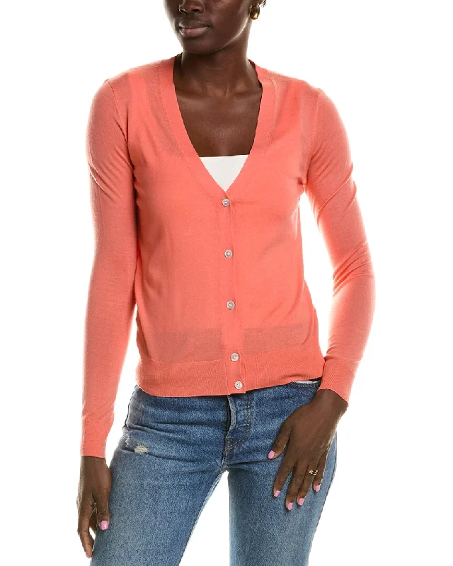 Soft fall sweater cardigans Theory V-Neck Wool-Blend Cardigan