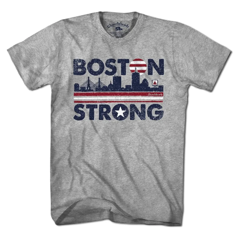 fun casual graphic T-Shirts women Boston Strong USA T-Shirt