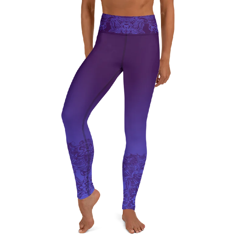 leggings for running in style Karmic High Waist Womens Yoga Leggings