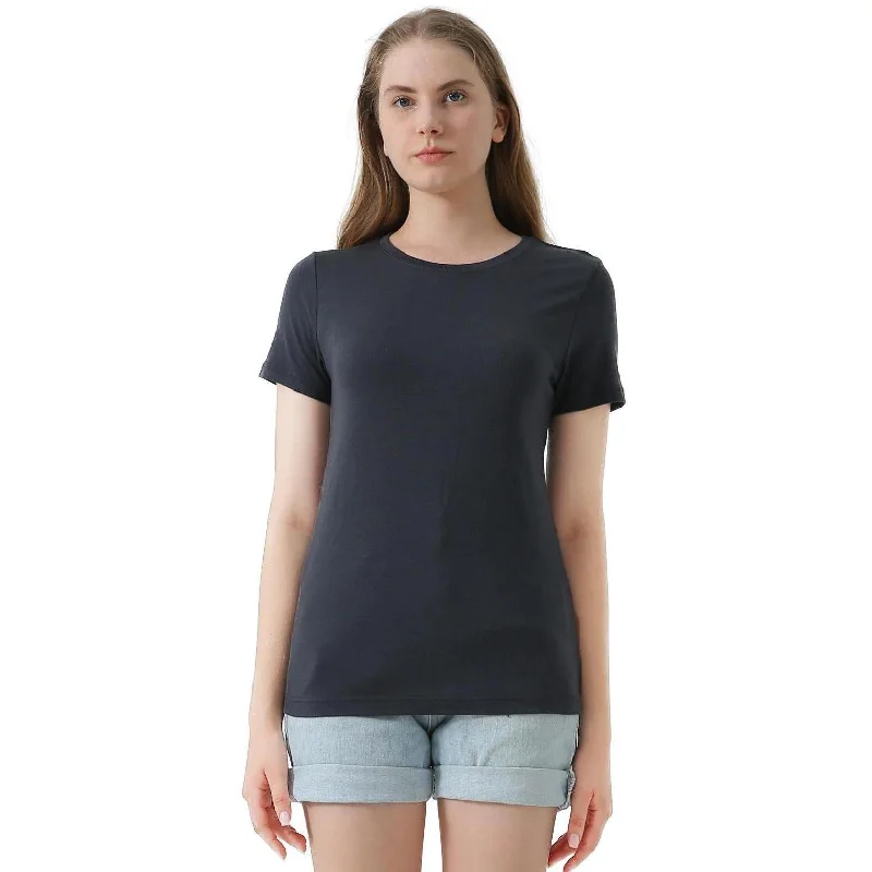 stylish casual wear T-Shirts women Women's Merino 170g Classic Short Sleeve T-Shirt Charcoal