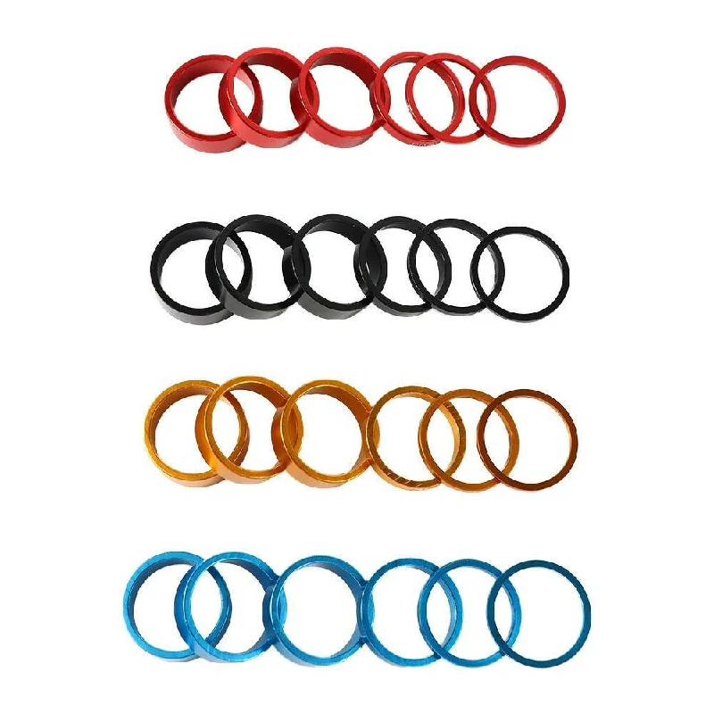 Silk Blouse Women's Top 6pcs/set Aluminum Alloy Bike Headset Washer Mountain Bicycle Front Fork Washer Bike Stem Handlebar Spacers Ring Gasket