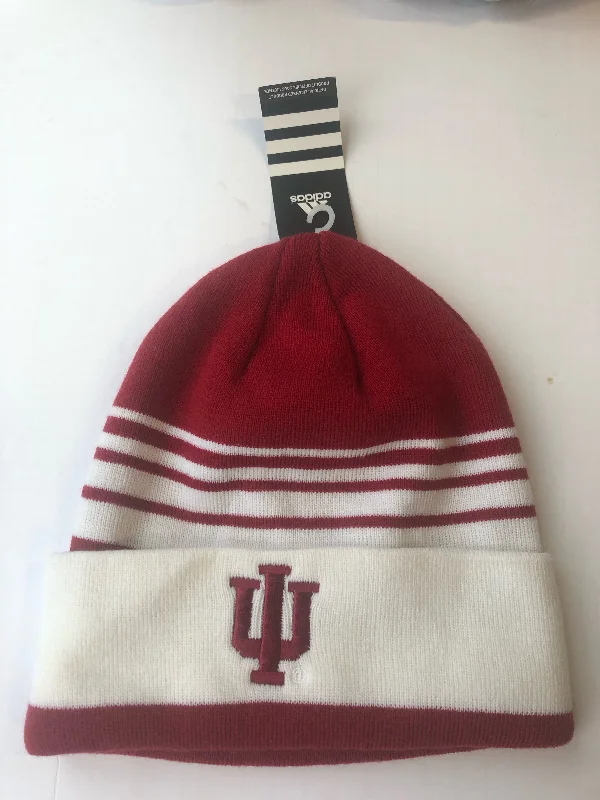 Floral Women's Top Indiana Hoosiers Adidas Winter Hat With No Pom