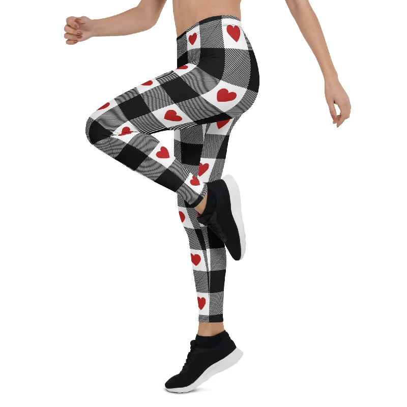 leggings for summer wear Heartfelt Plaid Leggings