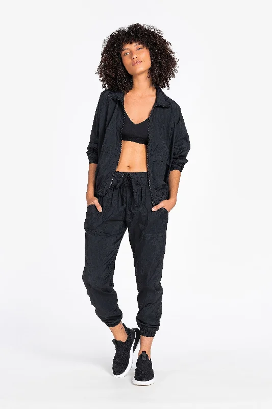 leggings with wide waistband Nylon Track Pants