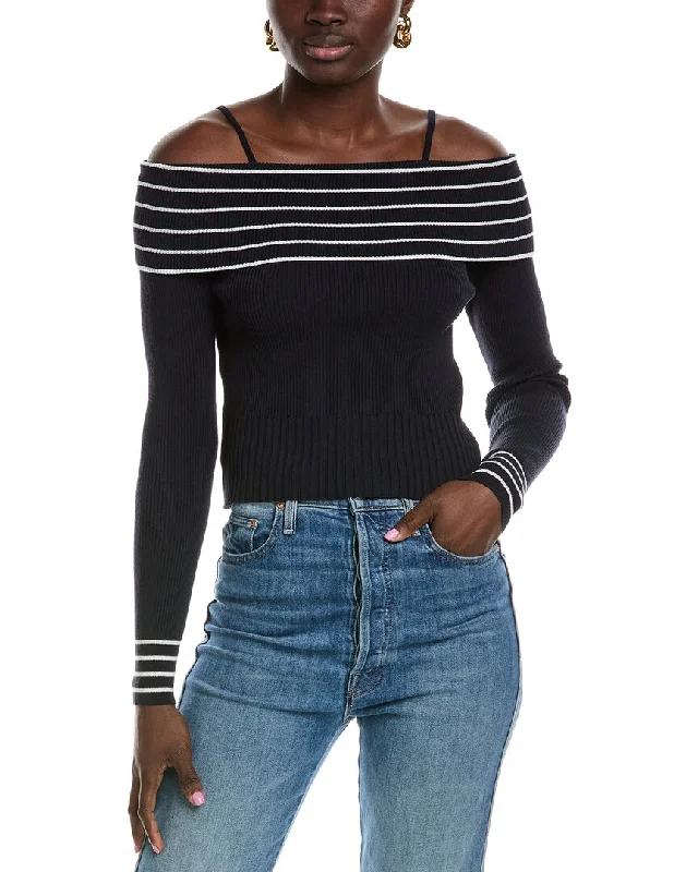 Sleek fitted sweaters Lyra & Co Off-The-Shoulder Sweater