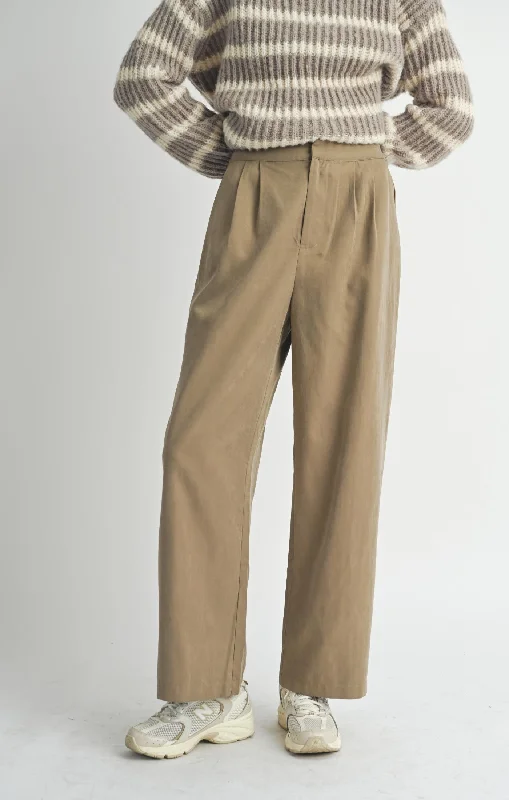 womens cargo pants Sadie and Sage Olive Groves Front Pleat Trousers