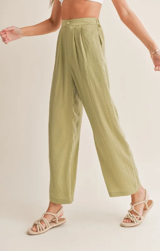 soft summer pants for women Sadie And Sage Juicy Pleated Pants