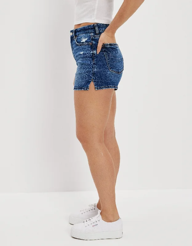 Women’s chic denim shorts AE Stretch Curvy Denim Mom Shorts