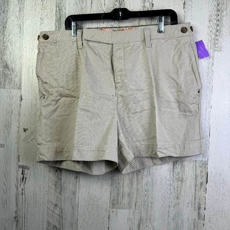 Soft elastic shorts Beige Shorts Tommy Hilfiger, Size 16