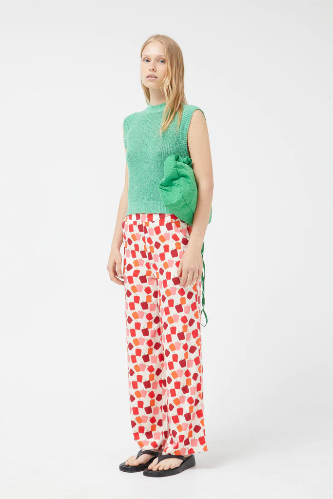 soft lounge pants Bell Pepper Trouser In Red