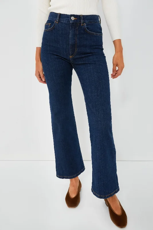 women’s pleated pants Blue 2 Weeks Pyramid Jeans