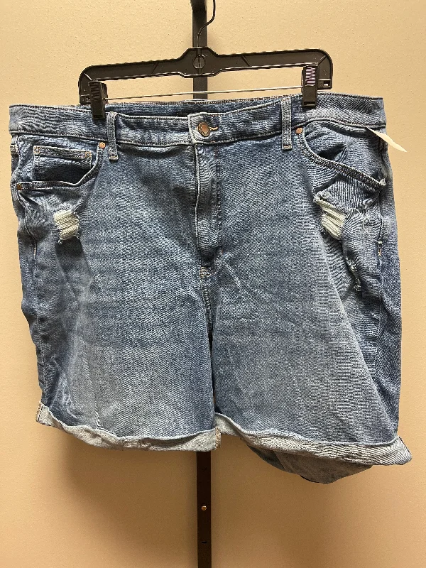 Pink cotton shorts Blue Denim Shorts Simply Vera, Size 22