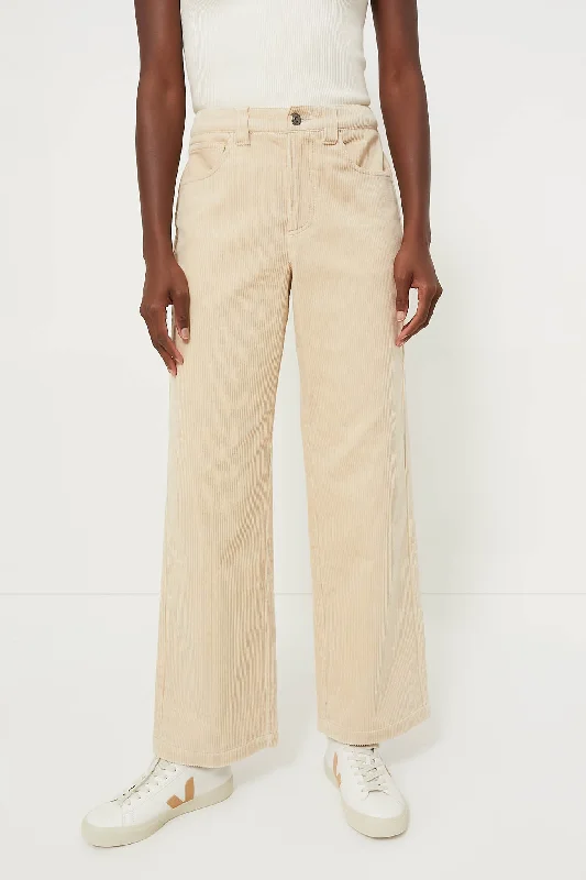 warm fleece-lined pants Bone Camden Pant in Corduroy