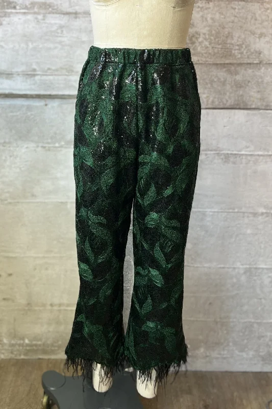 loose formal pants Brenda Feathered Pants