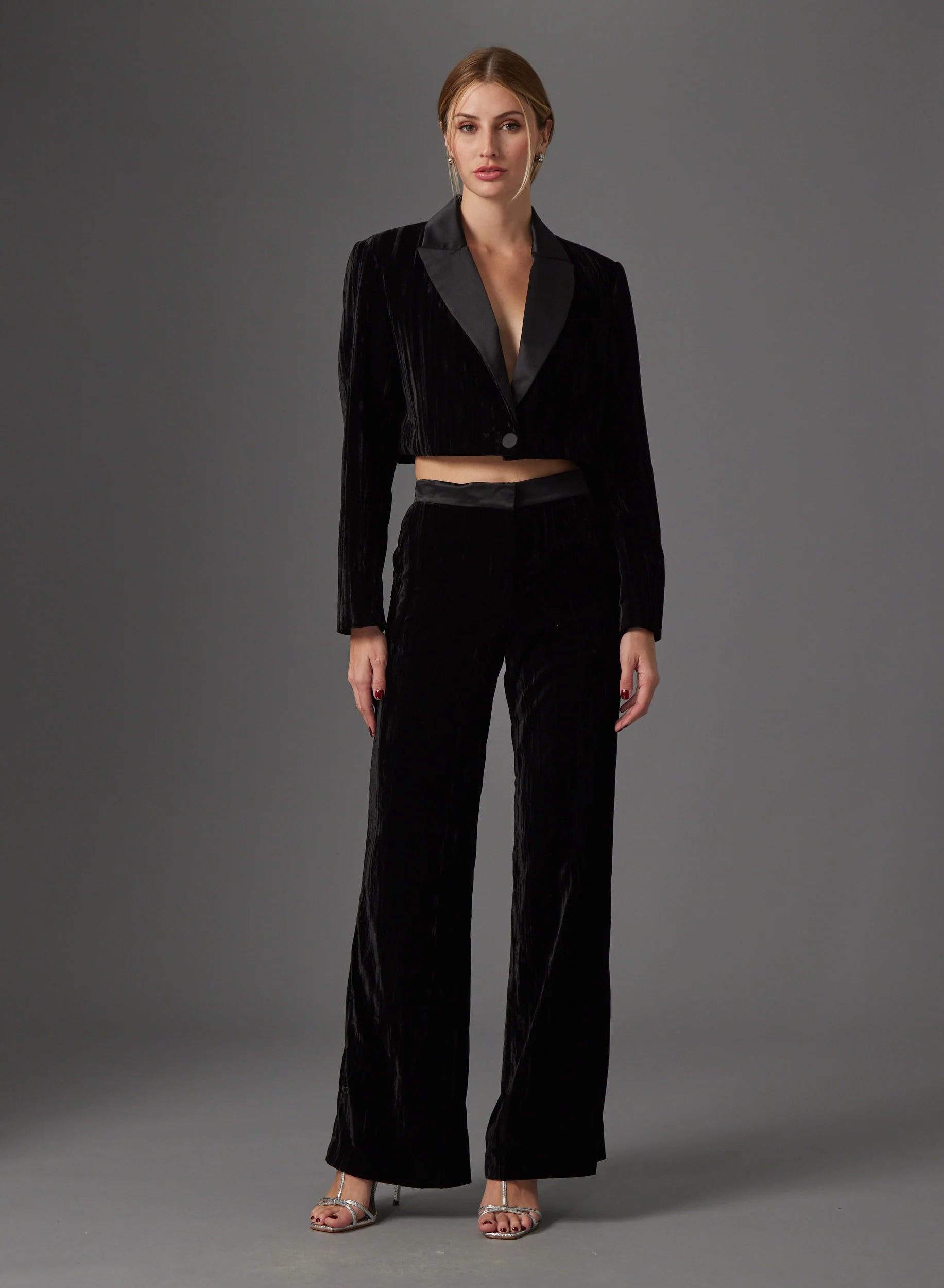 office wear wide leg pants Brielle Pant in Black