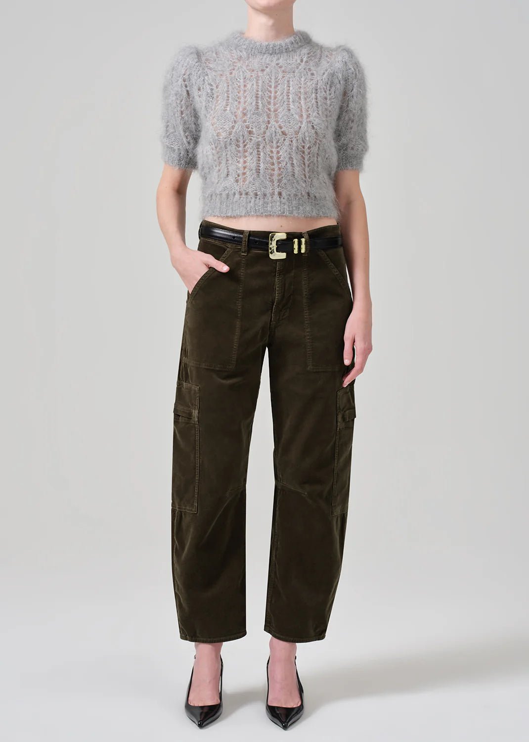 warm thermal pants Citizens of Humanity - Costes Corduroy Marcelle Low Slung Cargo