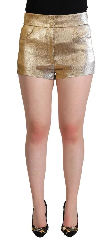 Women’s cotton casual shorts Dolce & Gabbana Elegant Metallic  Hot Women's Pants