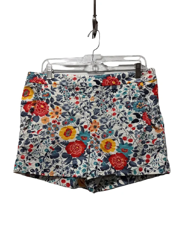 Trendy fabric shorts Floral Print Shorts Loft, Size 6