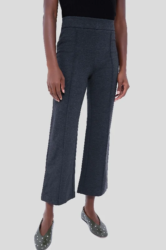 stretchy elastic pants Heather Grey Knack Pant