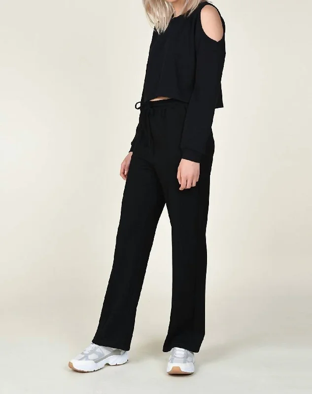 women's designer pants Jogger Pants in Black