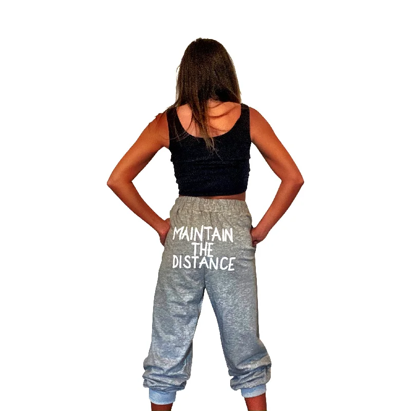 lightweight yoga pants for women 'KEEP YOUR DISTANCE' PAINTED SWEATPANTS